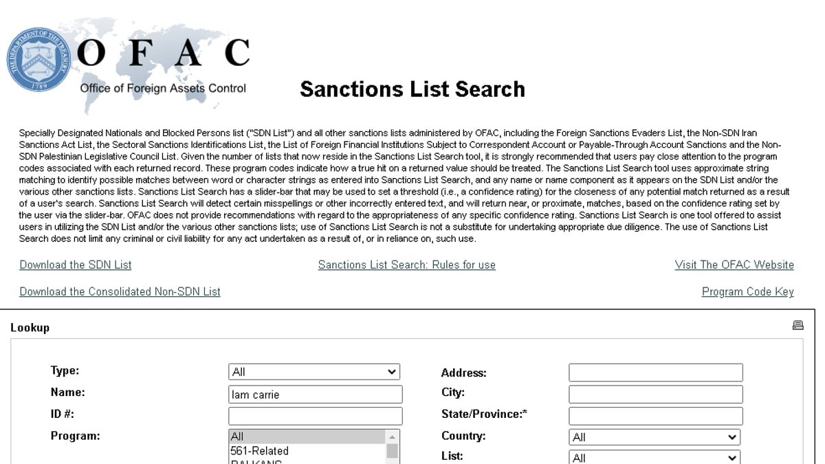 OFAC sanctions 10 entities over Iran weapons procurement