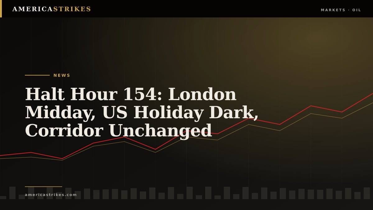 Halt Hour 154: London Midday, US Holiday Dark, Corridor Unchanged