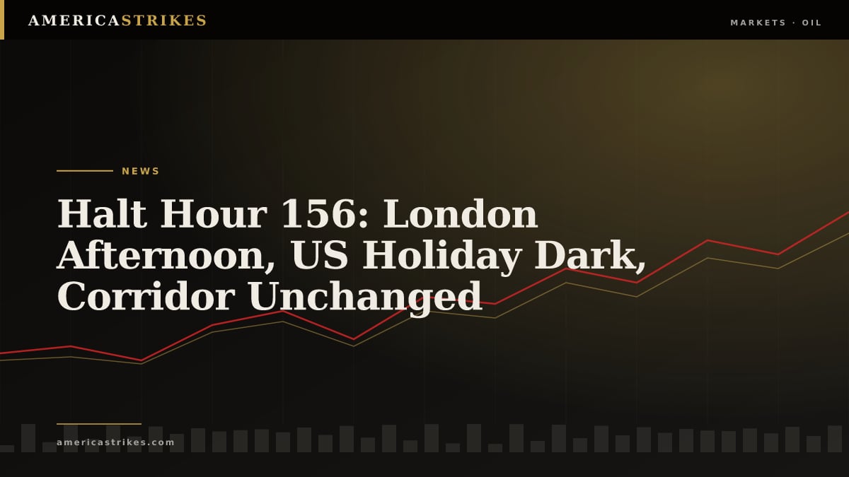 Halt Hour 156: London Afternoon, US Holiday Dark, Corridor Unchanged