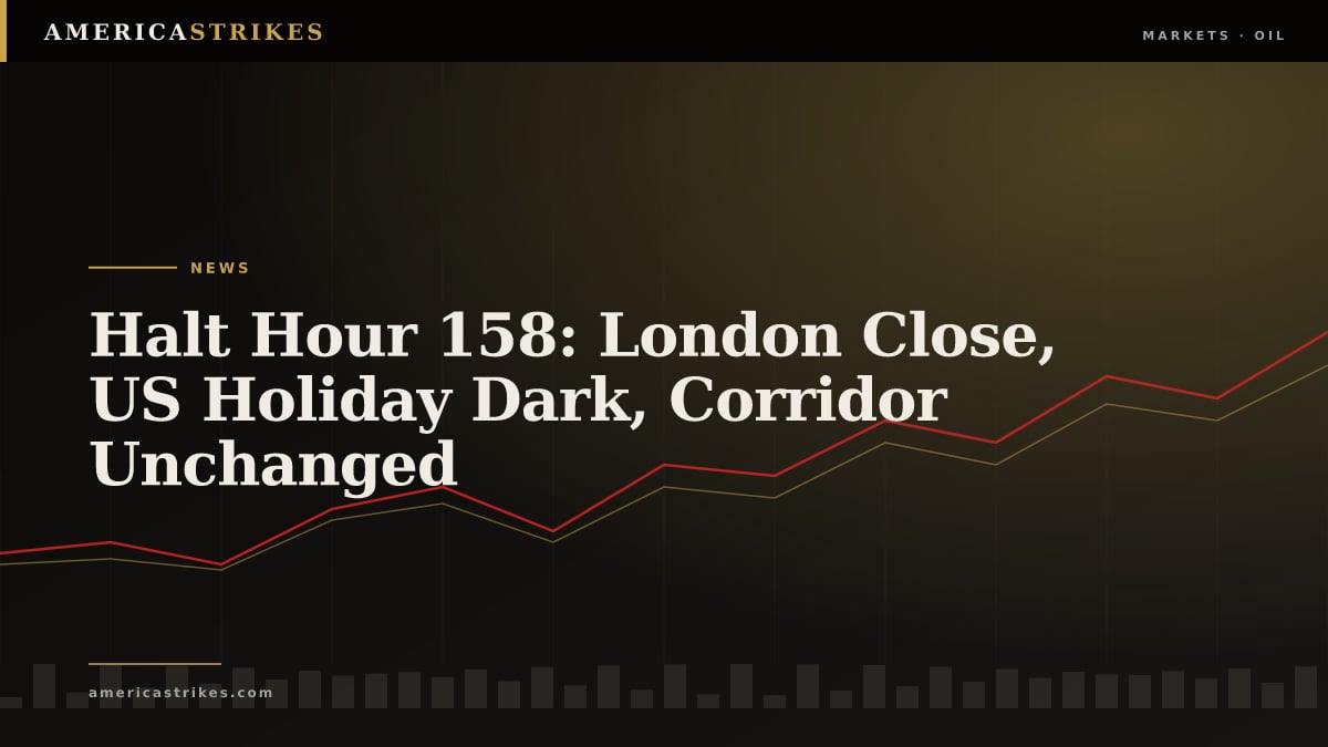 Halt Hour 158: London Close, US Holiday Dark, Corridor Unchanged