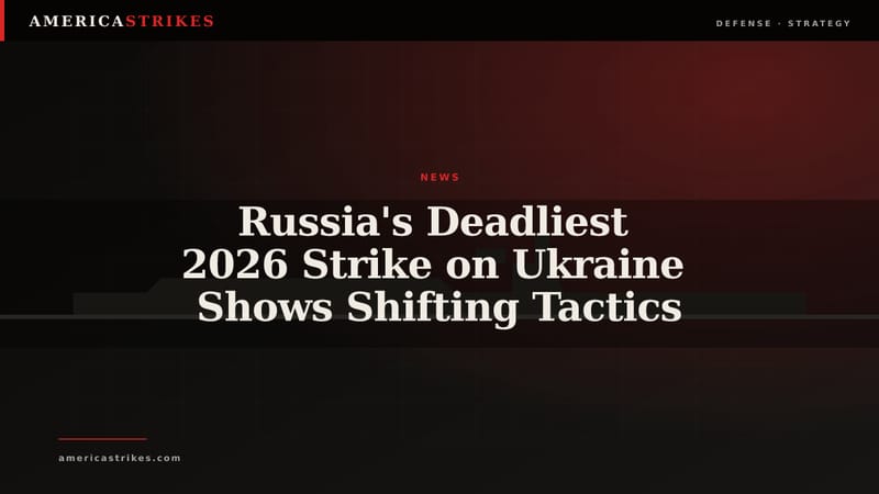 Russia's Deadliest 2026 Strike on Ukraine Shows Shifting Tactics