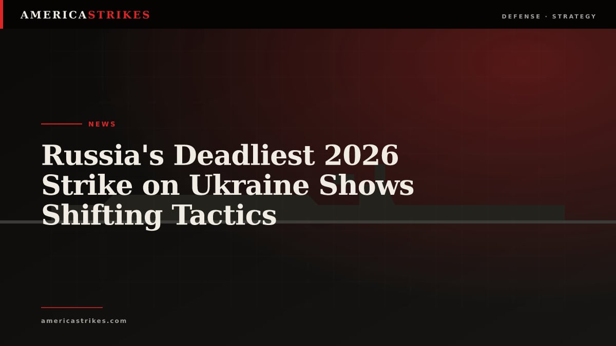 Russia's Deadliest 2026 Strike on Ukraine Shows Shifting Tactics