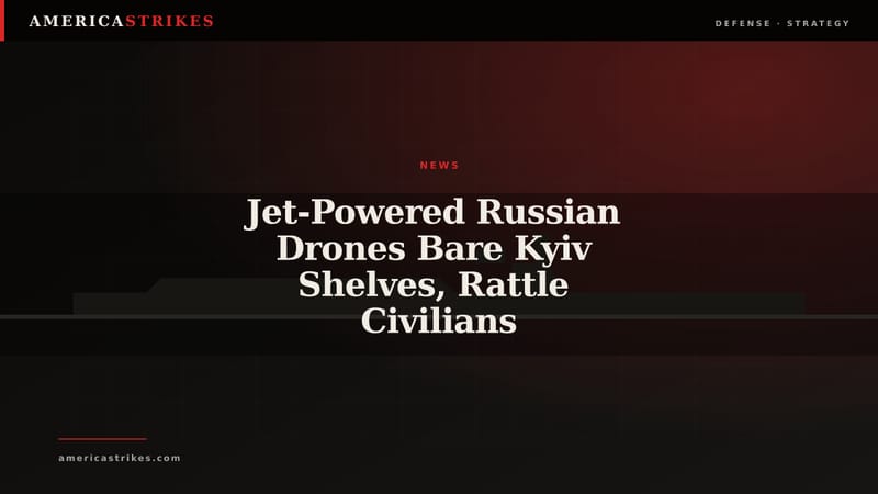 Jet-Powered Russian Drones Bare Kyiv Shelves, Rattle Civilians