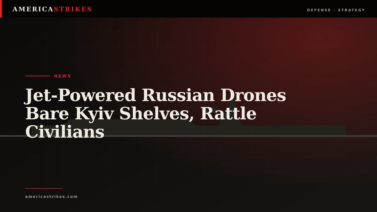 Jet-Powered Russian Drones Bare Kyiv Shelves, Rattle Civilians