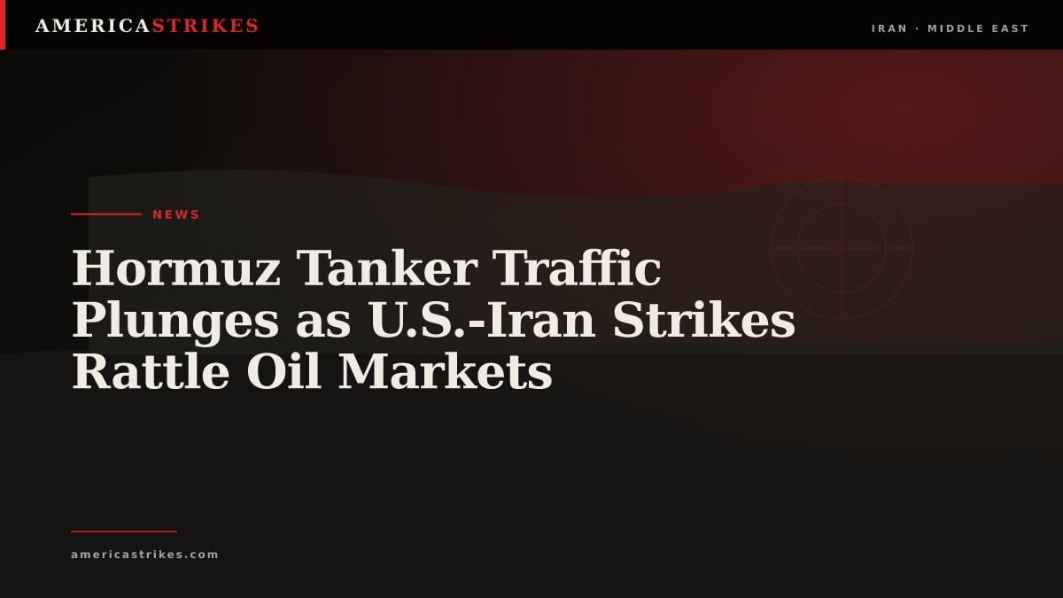 Hormuz Tanker Traffic Plunges as U.S.-Iran Strikes Rattle Oil Markets