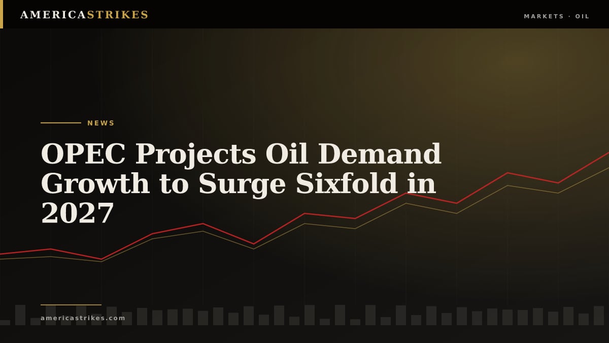 OPEC Projects Oil Demand Growth to Surge Sixfold in 2027
