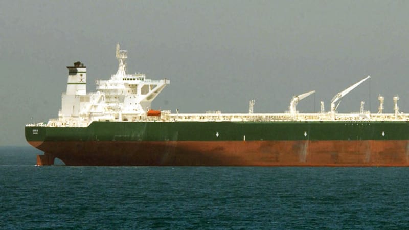 Supertanker on Fire After Hitting Mines in Strait of Hormuz